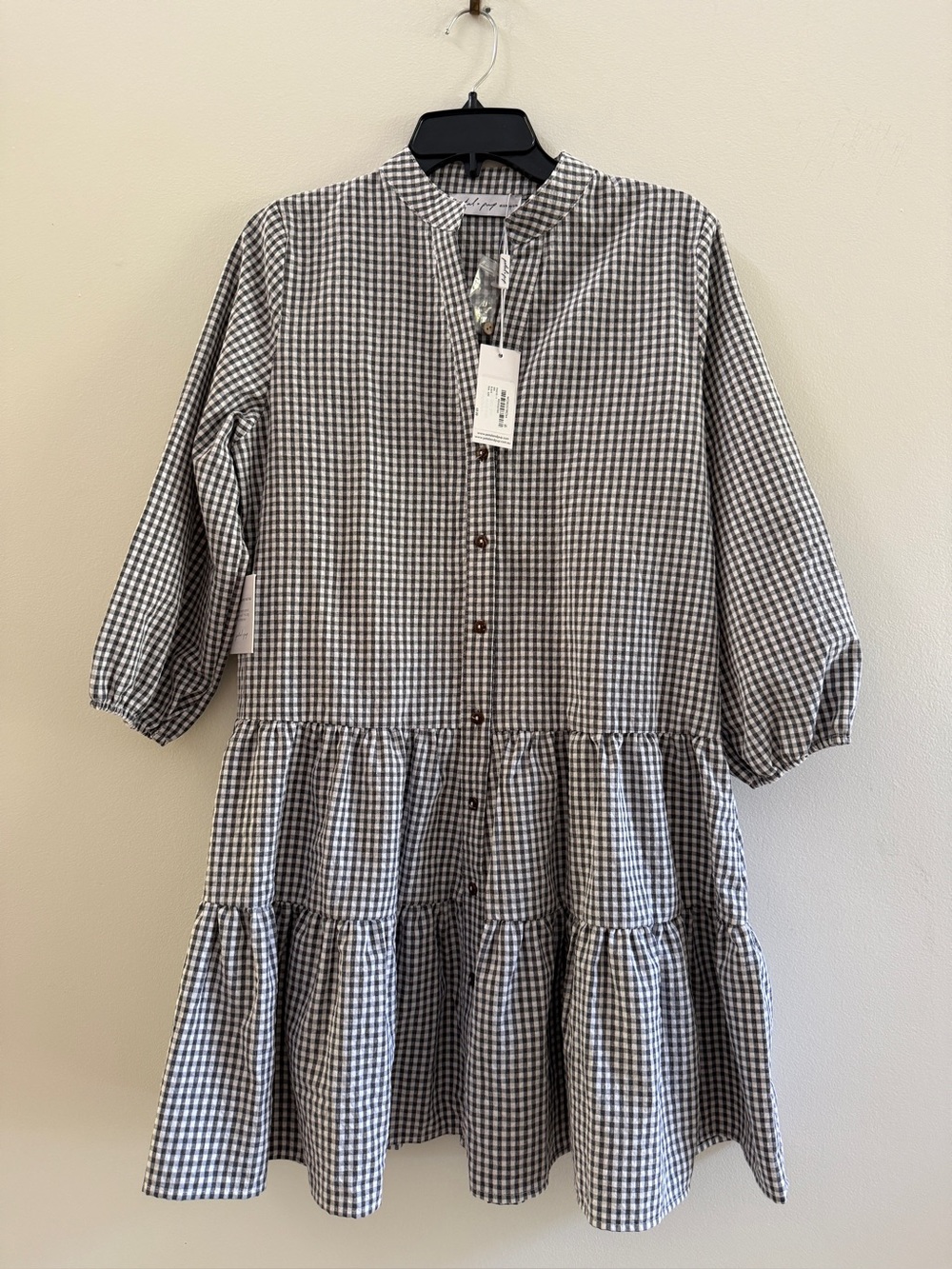 PETAL & PUP Daria Gingham Dress S/M - Picture 2 of 4